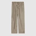 GG supreme print silk pant - beige and ebony
