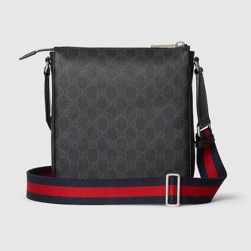 GG Black small messenger bag - black GG Supreme
