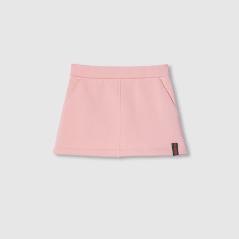 Children's cotton skirt with Web - pink