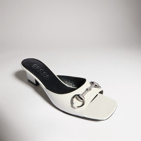 Women's Signora slide sandal - white leather