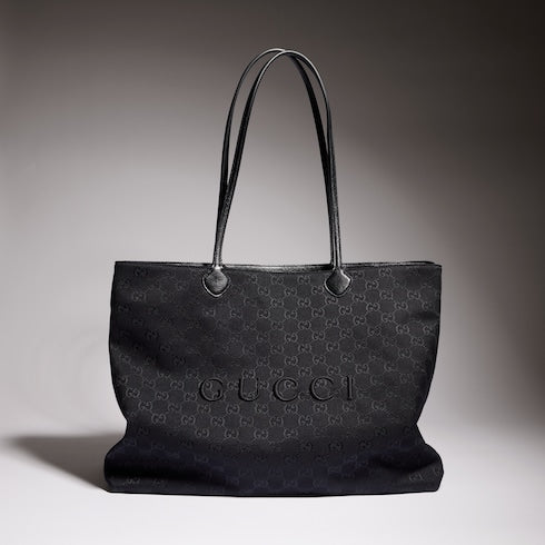 Gucci NY large tote bag - grey and black GG canvas