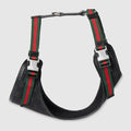 Small/medium padded pet harness - black GG canvas