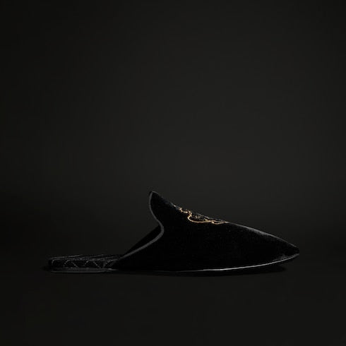 Men's Ragazzo slipper - black velvet