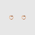 Gucci Horsebit diamond 18k stud earrings - 18k rose gold