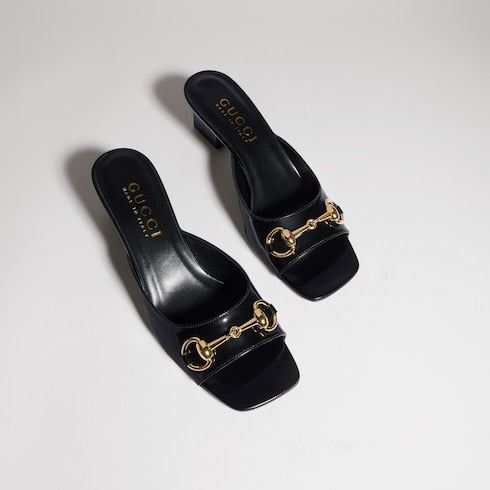Women's Signora slide sandal - black leather