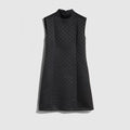 GG viscose jacquard dress - black