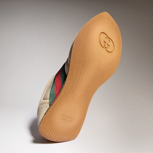 Men's Gucci Tempo sneaker - sand mesh and suede