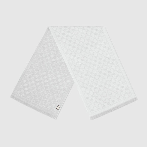 GG wool scarf - Silver