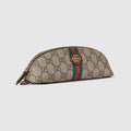GG pencil case with Double G - beige and ebony GG Supreme