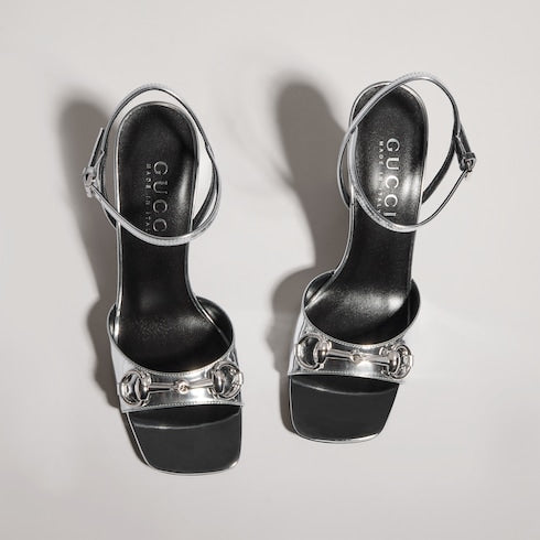 Women's Signora sandal - metallic silver leather