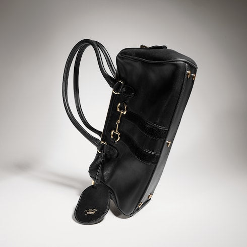 Borsetto medium boston bag - black leather