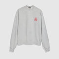 Cotton jersey mélange sweatshirt - light grey