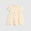 Baby embroidered silk dress - off white