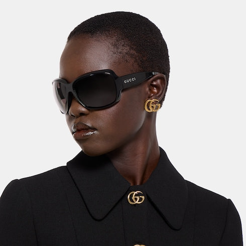 GG Marmont stud earrings - gold-toned brass