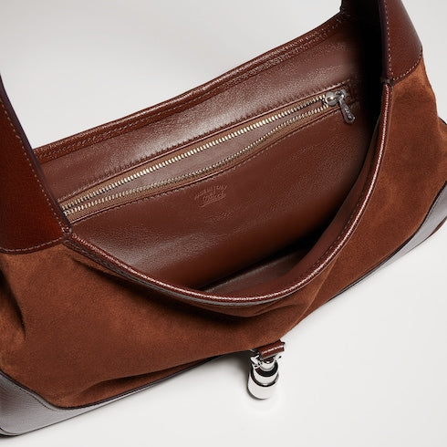 Gucci Jackie 1961 medium shoulder bag - chestnut suede
