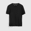 GG cotton devoré T-shirt - black