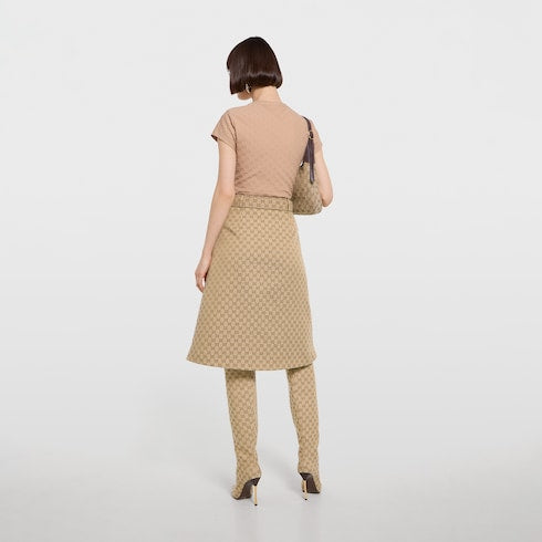 GG jersey jacquard T-shirt - beige