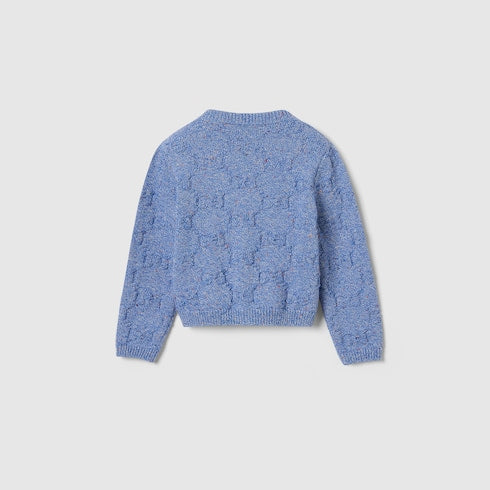 Baby GG cotton cardigan - light blue