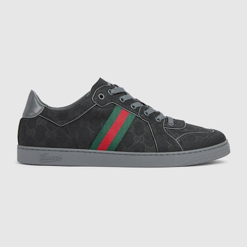 Men's Stretch low-top sneaker - black GG canvas