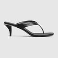 Women's Vittoria thong - black leather