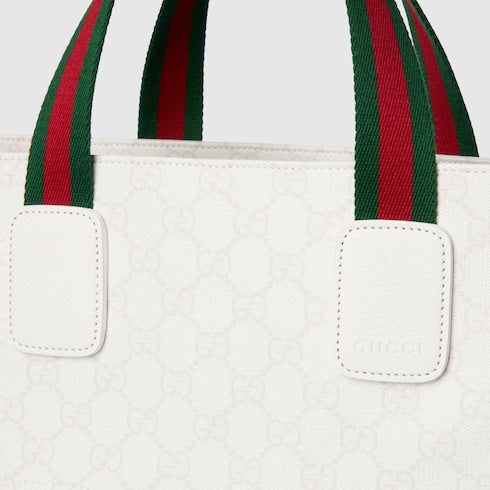 Large crossbody bag - white GG Supreme