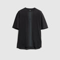 Cotton T-shirt with muted Web - black