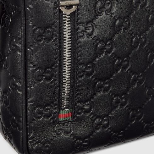GG Emblem small crossbody bag - black GG leather