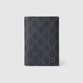 Grey interior GG passport case - black GG Supreme