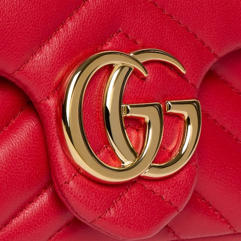 GG Marmont mini shoulder bag - bright red leather