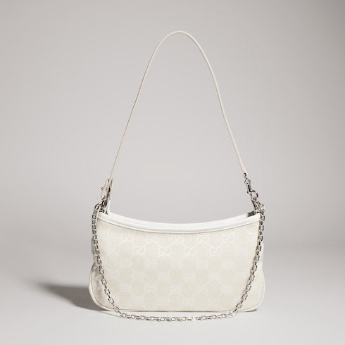 Gossip small shoulder bag - ivory GG canvas