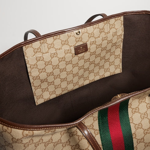 Gucci Tribeca large tote bag - sand and brown GG canvas
