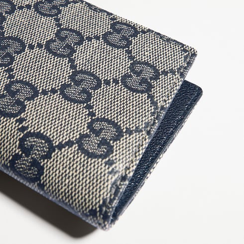 Gucci Essence Classic card case - blue GG canvas