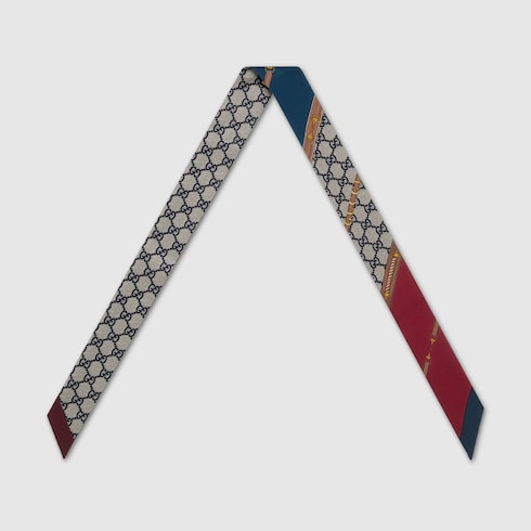 silk ribbon - Gucci heritage print