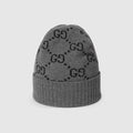 GG cashmere hat - black and grey