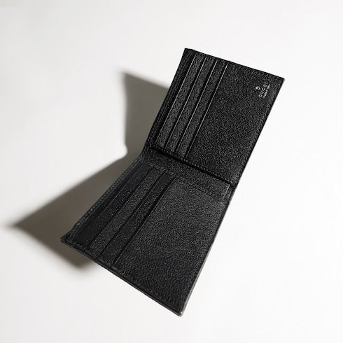 Gucci Essence Classic bi-fold wallet - black GG canvas