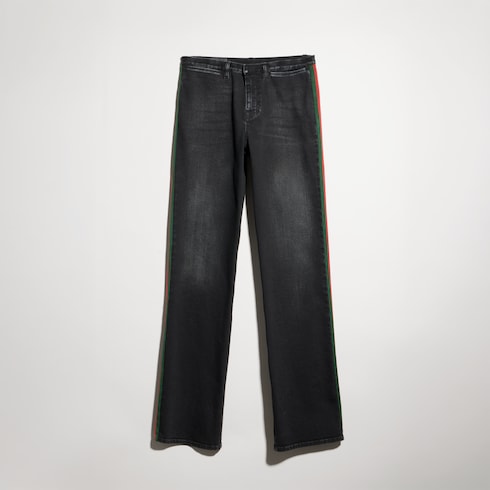 Stretch cotton denim with Web - blue