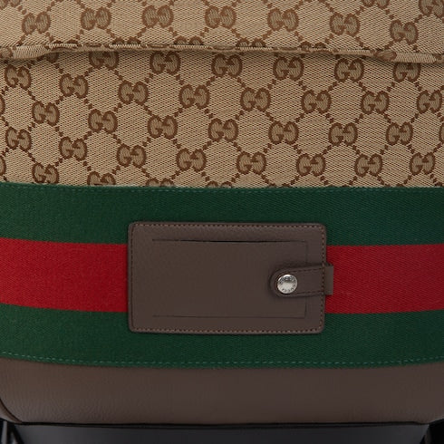 Gucci Bassinet-Stroller combo - beige and ebony GG canvas