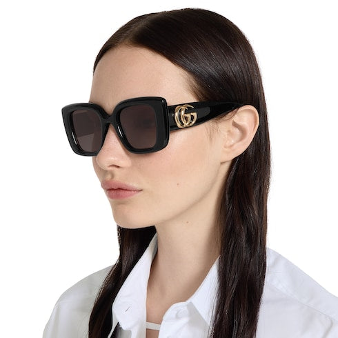 Butterfly frame sunglasses - black
