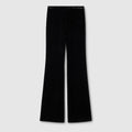 GG stretch devoré velvet pants - black