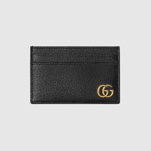 GG Marmont card case - black leather
