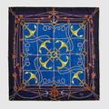 "Lungomare" printed silk carré - multicolor