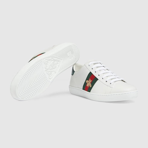 White Women's Ace Embroidered Trainers - White