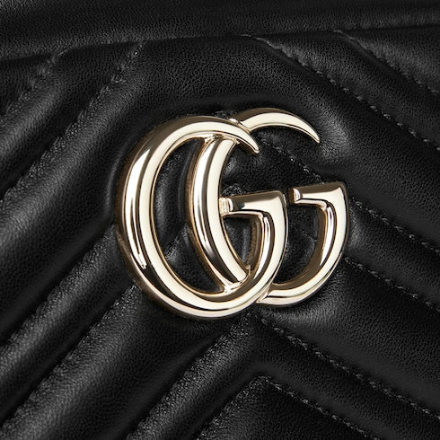GG Marmont small camera bag - black leather