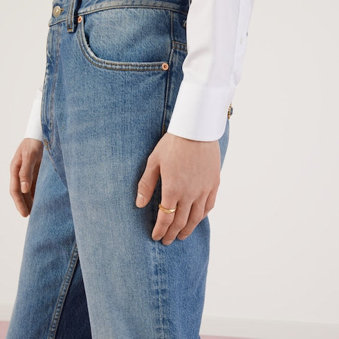 Gucci Link to Love 18k studded ring - 18k yellow gold