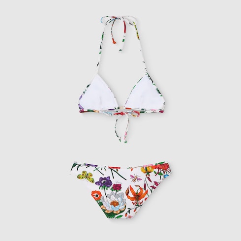 Printed sparkling jersey bikini - multicolor
