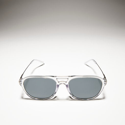 Specialized-fit navigator sunglasses - transparent grey
