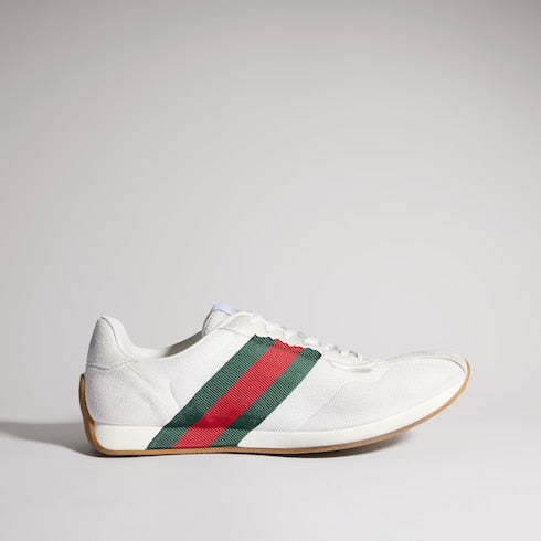 Men's Gucci Tempo sneaker - white mesh and suede
