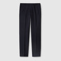 Pinstripe wool pant - dark blue and grey