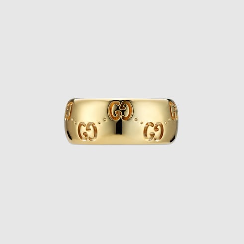 Icon 18k GG wide ring - 18k yellow gold