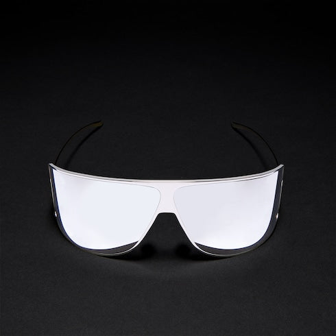 Mask frame sunglasses - white